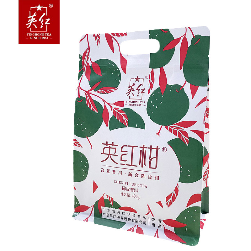 英红牌 小青柑陈皮普洱红茶 新会天马小青柑 400克袋装