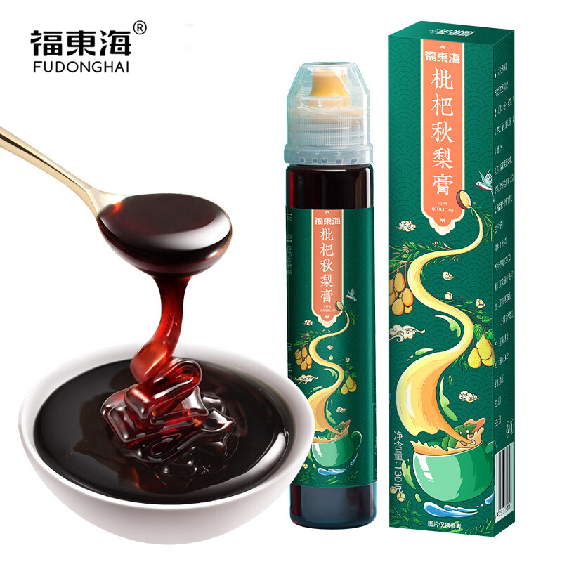 福东海 儿童成人滋补养生冲饮泡水即食 枇杷秋梨膏 130g