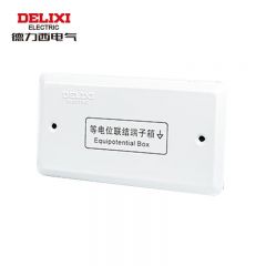 德力西电气 等电位联结端子箱 接地箱带铜排等电位盒 小箱 铜条 1*12 CDPE30AT112