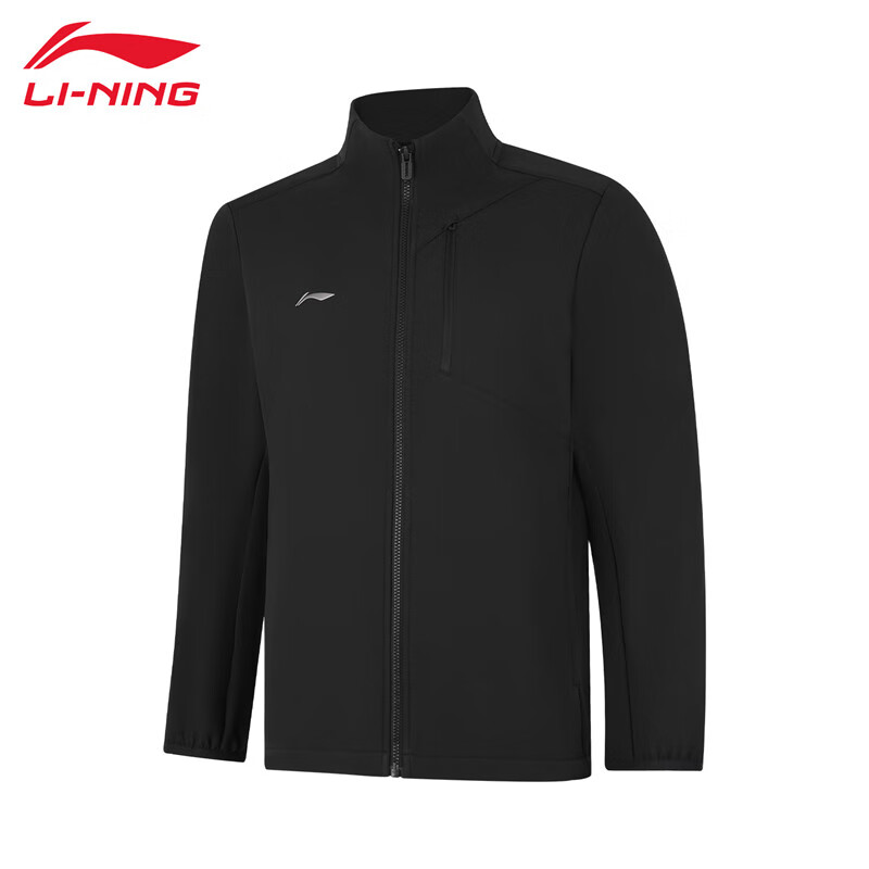 李宁（LI-NING） 防风保暖男款夹克AJDU301-3黑色5XL