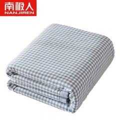南极人 亲肤双拼抑菌夏被-绿小格 200*230cm