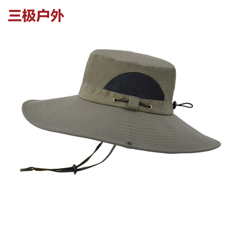 三极户外（Tri-polar） TP6458大檐遮阳登山太阳帽军绿色