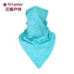 三极户外（Tri-Polar） TP1093户外夏季魔术头巾男女围脖套三角巾透气骑行面巾蓝色均码2条装