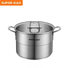 苏泊尔（SUPOR） 欧式汤锅304不锈钢复底炖煮锅煮牛奶煮粥锅燃气电磁炉通用ST24WA1