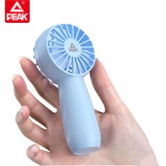 匹克（PEAK） 萌萌口袋风扇小风扇迷你便捷折叠支架usb风扇桌面挂脖式户外学生宿舍办公室充电随身小电扇YE34405蓝色