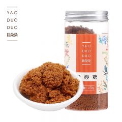 姚朵朵 赤砂糖270g罐 甘蔗糖红砂糖 赤黄砂糖老土糖