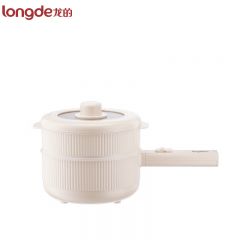 龙的（longde） 电煮锅家用多功能双层小电锅宿舍办公室蒸锅泡面锅上蒸下煮 LD-ZG1671