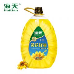 海天 葵花籽油一级物理压榨家庭炒菜臻选食用油5L