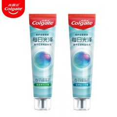 高露洁 每日光泽牙膏清新口气健齿修护含氟成人牙膏 焕能草本+怡神留兰
