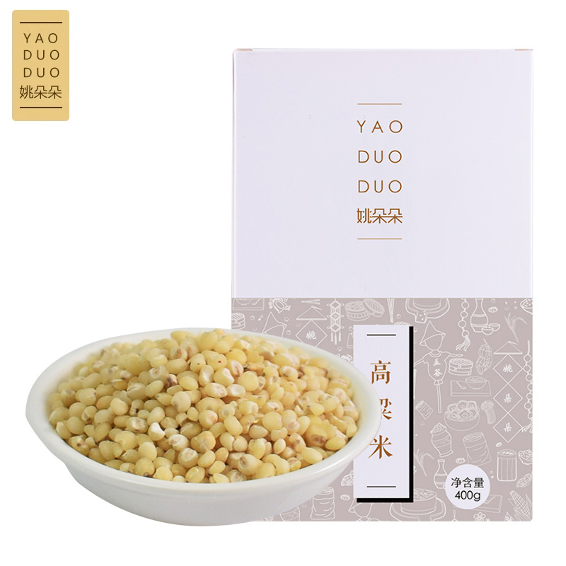 姚朵朵 红皮白高粱杂粮饭 东北粗粮米饭伴侣 高粱米400g