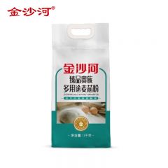 金沙河 中筋粉 包子馒头 白面粉 家用小麦粉 臻品贵族多用途麦芯粉1kg