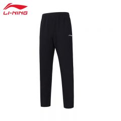 李宁（LI-NING） 舒适透气女款轻薄直筒卫裤AKLT968-1黑色M码
