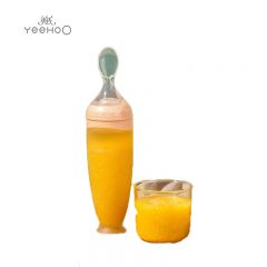 英氏（YEEHOO） C01B小米粒米糊勺120ml粉黄色