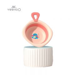 英氏（YEEHOO） X29B抗菌恐龙手提脸盆粉色
