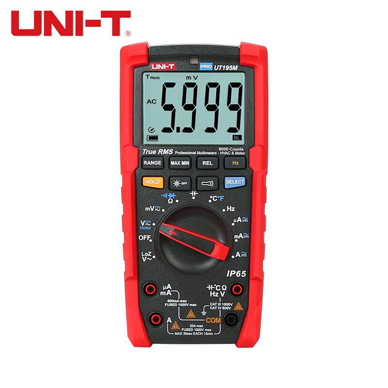 优利德（UNI-T）UT195M 高精度三防数字万用表 数显万能表