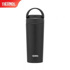 膳魔师（THERMOS） TCOV-420 BK保温杯不锈钢提手杯高颜值杯子户外便携大容量水杯 美式黑 420ml