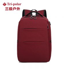 三极户外（Tri-polar） TP2050韩版旅行包简约时尚电脑包双肩旅行包休闲女学生书包红色