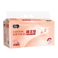洁柔（C&S） 棉柔感抽纸 3层80抽18包/提