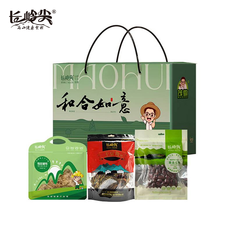 长岭尖 和合如意648g 山珍干货礼盒大礼包南北干货特产菌菇送礼