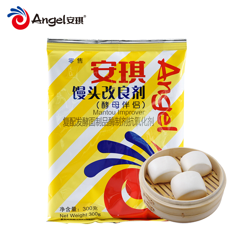 安琪（Angel） 馒头烧饼改良剂酵母伴侣做包子花卷中式面点膨松剂发酵粉 馒头改良剂300克