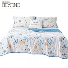 博洋家纺（BEYOND HOME TEXTILE） 全棉夏凉被抑菌100%纯棉夏被可水洗空调被夏天用薄被子悠然卉语150*210cm