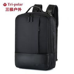 三极户外（Tri-polar） TP2047商务双肩包电脑背包男女高中学生书包双肩包黑色