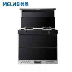 美菱（MeiLing） JJZT-MYZ10 家用集成灶 19m³大吸力4.5KW纯铜猛火灶 烟灶联动100升大容量保洁柜高温烘干