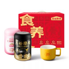 五谷磨房 核桃芝麻黑豆阿胶粉 桃花颜礼盒546g*2