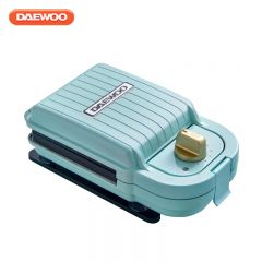 大宇（DAEWOO） SM01蓝色家用轻食烹饪机早餐机华夫饼机三明治机一台