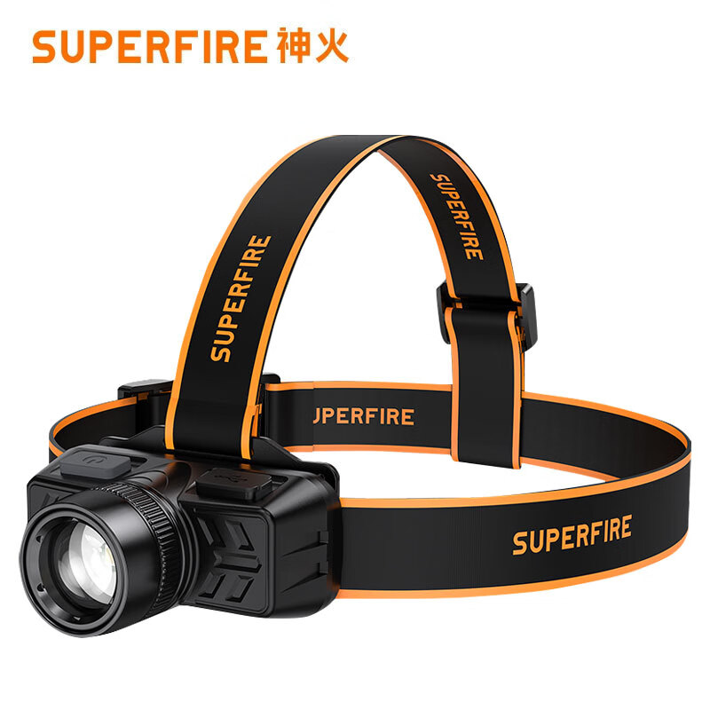 神火（SupFire）头灯强光感应变焦超亮头戴式夜钓鱼灯超长续航矿灯应急灯 HL50变焦无感应