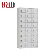 悦山 更衣柜加厚钢制储物柜存包柜员工柜 24门更衣柜 900*350*1800mm 台