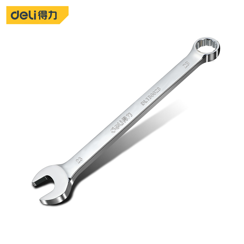 得力（deli）镜面梅花开口两用扳手 DL130023 23mm