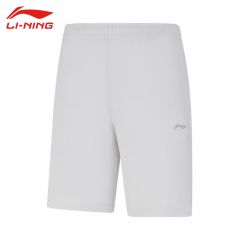 李宁（LI-NING） AKSV635-10男士舒适透气运动短裤休闲裤透气速干裤静灰色6XL码