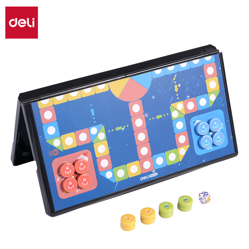 得力（DELI）中号磁石棋-飞行棋(混)YW110-F