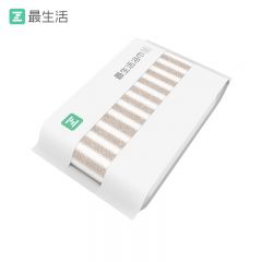 最生活（a-life） A-1173条纹系列浴巾厚款70*145cm棕色