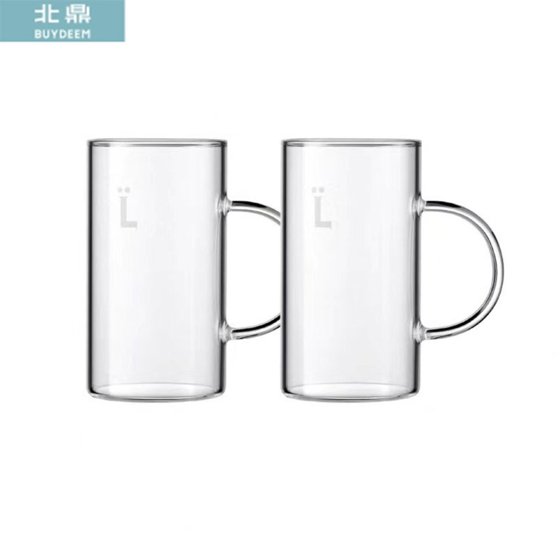 北鼎（Buydeem）CD1005冲茶玻璃器具 分离过滤套装 家用办公高硼硅玻璃杯L杯（2只装）