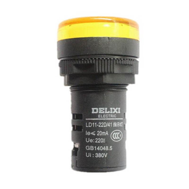 德力西电气（DELIXI ELECTRIC） 指示灯；LD11-22D AC.DC 6V 黄
