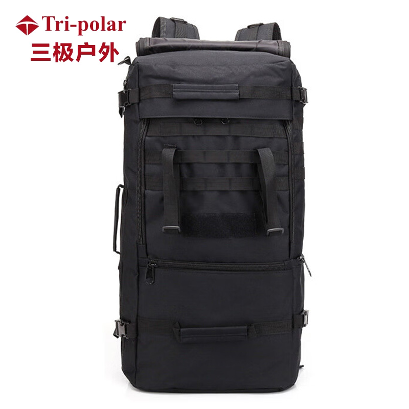 三极户外（Tri-polar） TP2173户外多功能防水旅行背包大容量旅行包黑色