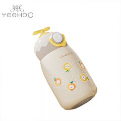 英氏（YEEHOO） S35A小飞机儿童保温杯550ml （黄灰）