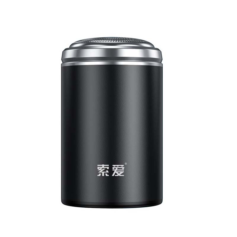 索爱（soaiy） I8剃须刀电动刮胡刀旅行便携小巧迷你胡须刀轻便Type-C快充商务车载出行干湿双剃骑士黑