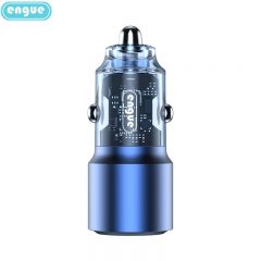 恩谷（ENGUE） EG-CM09 旅行用品快速充电双USB口设计透明外壳15W车载充电器