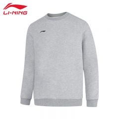 李宁（LI-NING） 柔软舒适保暖男款套头无帽卫衣AWDUB25-2花灰2XL