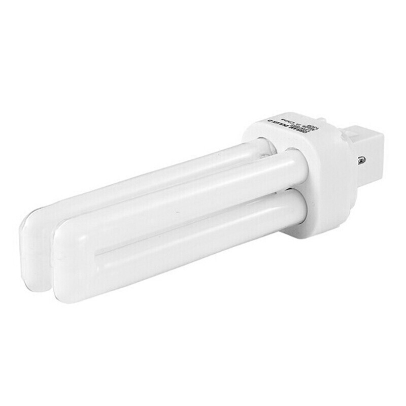 欧司朗（OSRAM） 二针/四针双U紧凑型插拔式节能荧光灯管 18W/827 2700K 黄光