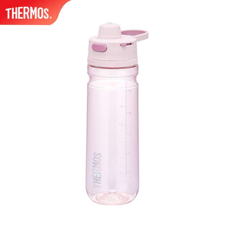 膳魔师（THERMOS） TCSV-750 PK运动水杯塑料杯大容量便携运动水壶男女士健身露营杯子TCSV 樱花粉 780ml