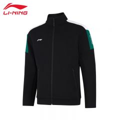 李宁（LI-NING） 柔软舒适保暖男款开衫无帽卫衣AWDUA73-2黑色4XL