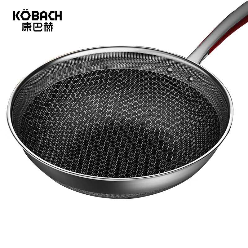 康巴赫（KBH）  悦厨款316L双面蜂窝炒锅  KG-DT32C 32cm