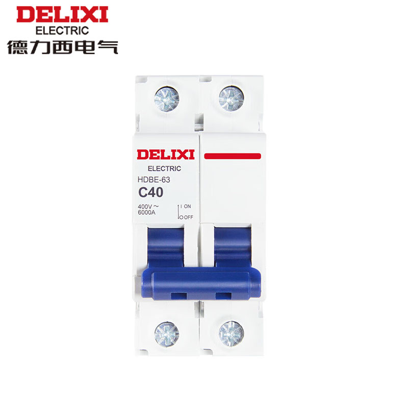 德力西（DELIXI）空气开关 HDBE632C40 家用空开小型断路器2P双极断路器 2P40A
