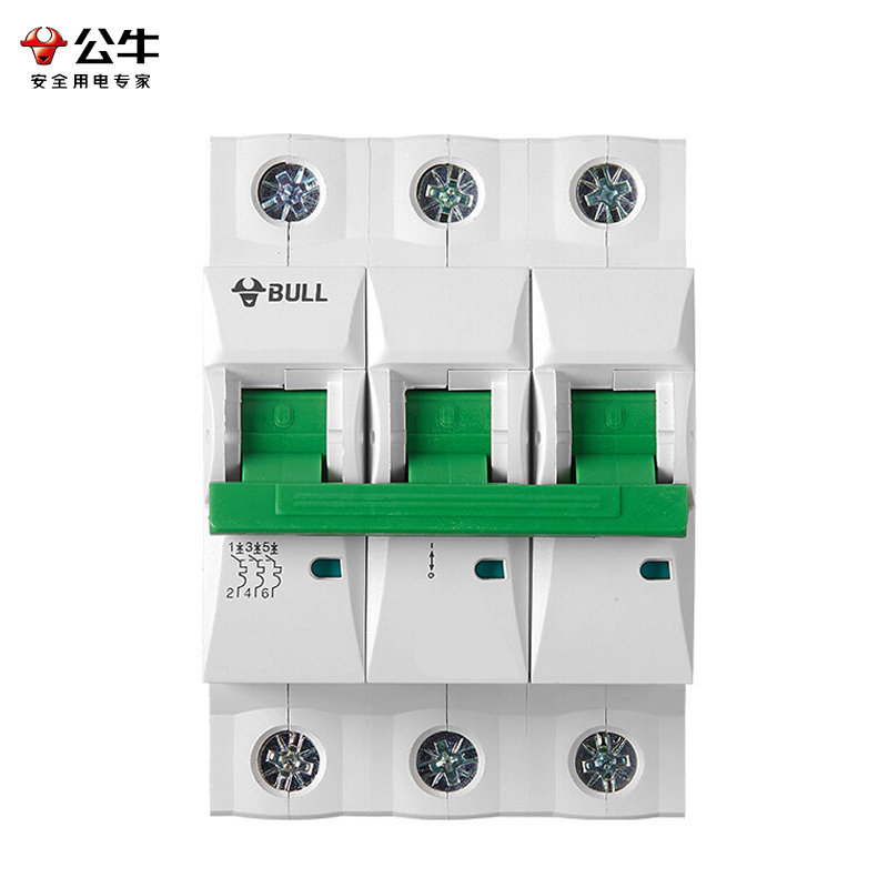 公牛（BULL） 空气开关 微型断路器LB5-63A系列断路器3P C型25A小型断路器77.5*83*54mm(定制)