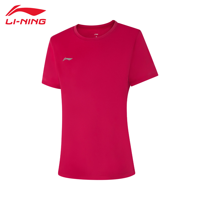 李宁（LI-NING） ATSU840-4女士短袖速干运动轻薄T恤标准白3XL码