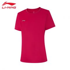 李宁（LI-NING） ATSU840-4女士短袖速干运动轻薄T恤标准白3XL码